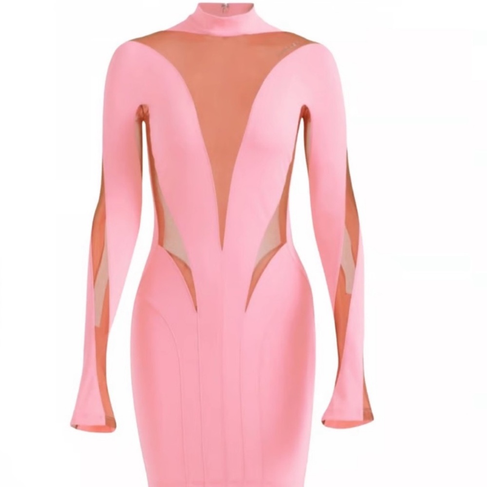 NWT Bubble Gum Pink Mugler H&M Dress Size XXL